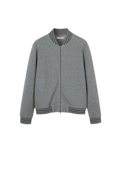 Mango Man Mango Man Flecked Cotton College Bomber
