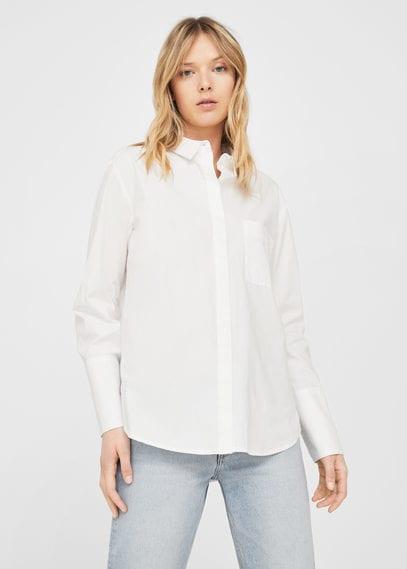 Mango Mango Pearls Cotton Shirt
