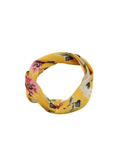 Mango Mango Flowered Pleated Scarf