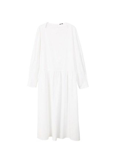 Mango Mango Poplin Cotton Dress