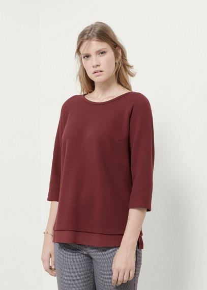 Violeta By Mango Violeta By Mango Textured Cotton-blend Sweatshirt