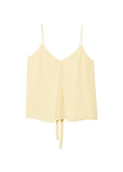 Mango Mango Pleated Detail Top