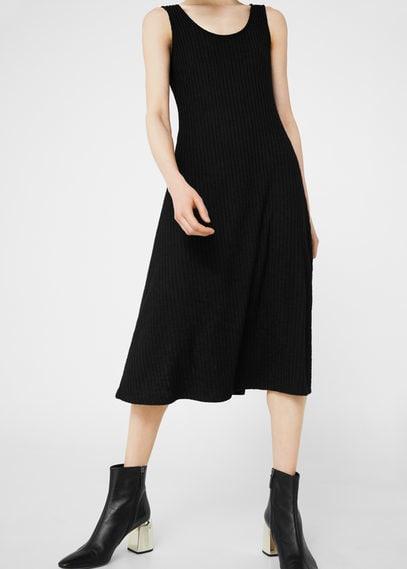 Mango Mango Flared Ponte Dress