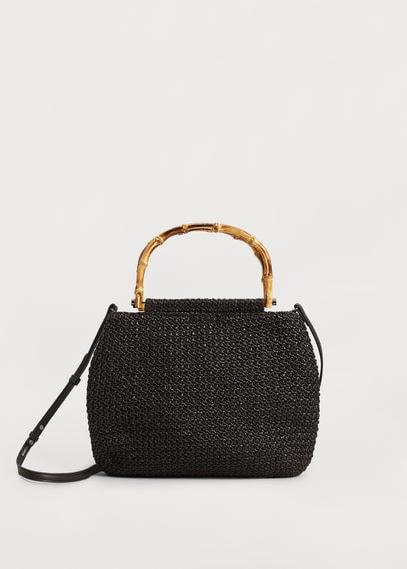 Violeta By Mango Violeta By Mango Bamboo Handle Bag