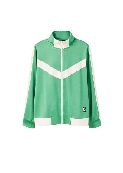 Violeta By Mango Violeta By Mango Contrast Panels Sweatshirt