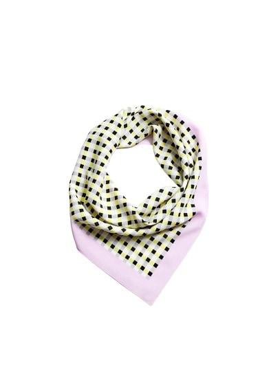 Mango Mango Gingham Check Printed Scarf