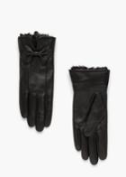 Mango Mango Bow Leather Gloves