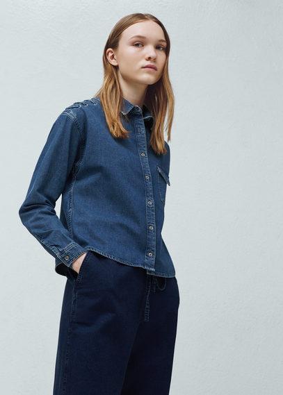 Mango Mango Pocket Denim Shirt