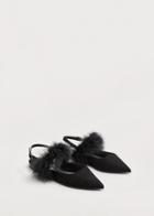 Violeta By Mango Violeta By Mango Fur Leather Shoes