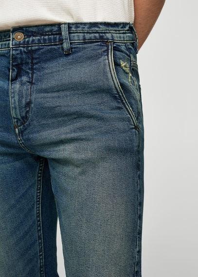 Mango Man Mango Man Slim-fit Vintage Wash Jeans
