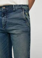 Mango Man Mango Man Slim-fit Vintage Wash Jeans