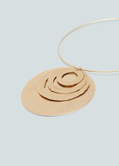 Mango Mango Geometric Pendant Choker
