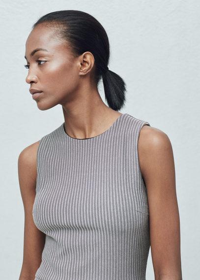 Mango Mango Vent Cotton Dress