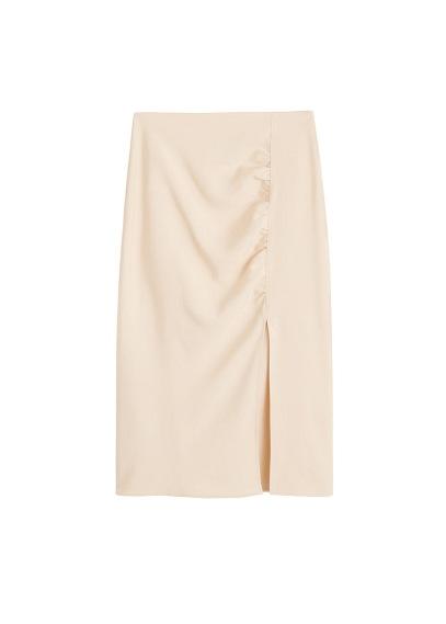 Mango Mango Ruched Detail Skirt