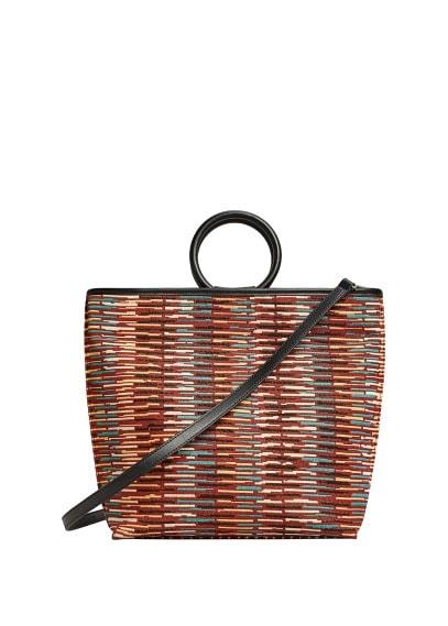 Violeta By Mango Violeta By Mango Printed Texture Bag