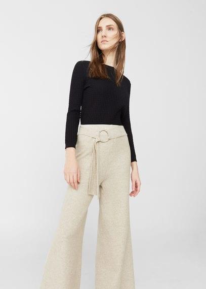 Mango Mango Textured Fine-knit Sweater