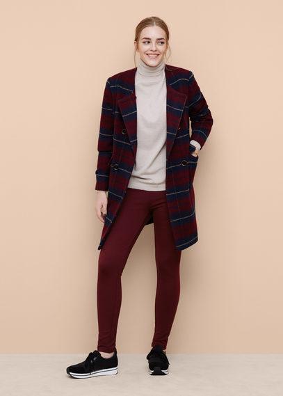 Violeta By Mango Violeta By Mango Textured Panel Leggings