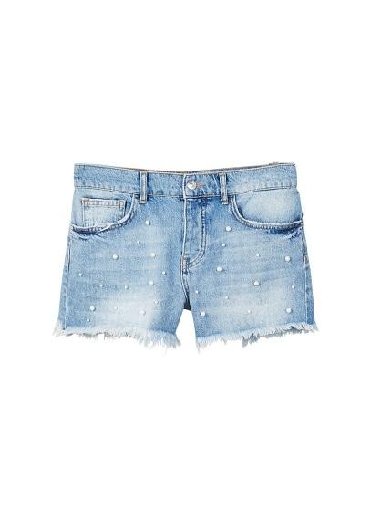 Mango Mango Pearl Denim Short