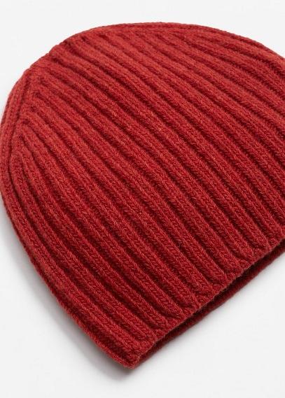 Mango Man Mango Man Ribbed Wool Beanie