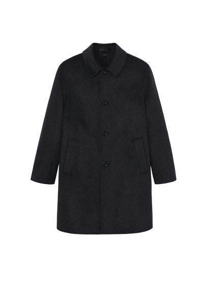 Mango Man Mango Man Textured Wool Tailored Coat