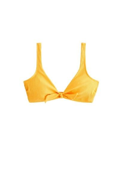 Violeta By Mango Violeta By Mango Ribbed Bikini Top