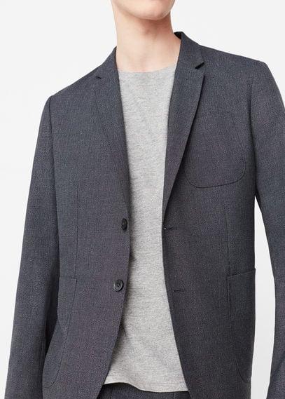 Mango Man Mango Man Slim-fit Unstructured Suit Blazer