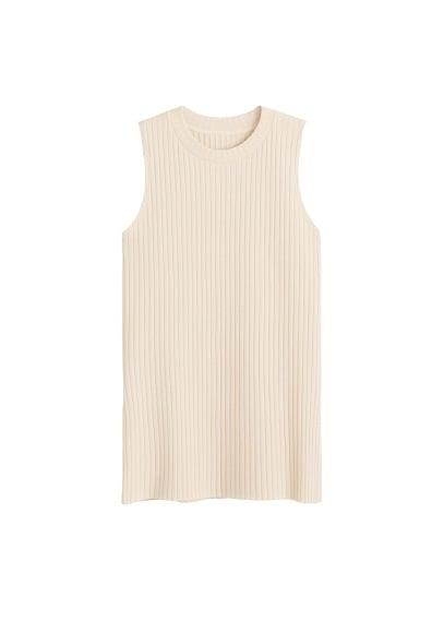 Mango Mango Ribbed Organic Cotton Top