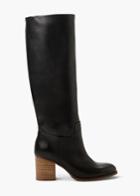 Mango Mango Leather High-leg Boots