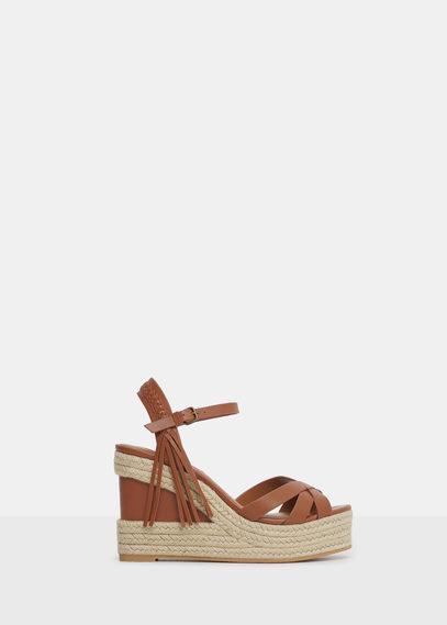 Violeta By Mango Violeta By Mango Platform Strap Sandals