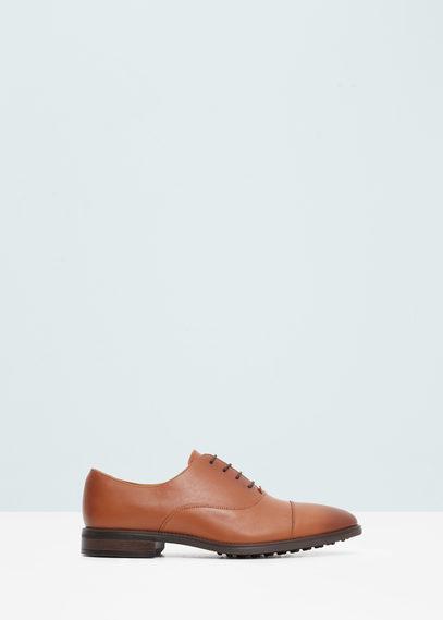 Mango Man Leather Oxford Shoes
