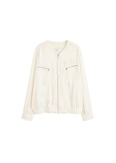Violeta By Mango Violeta By Mango Satined Bomber Jacket