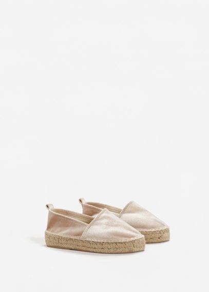 Mango Mango Velvet Espadrilles