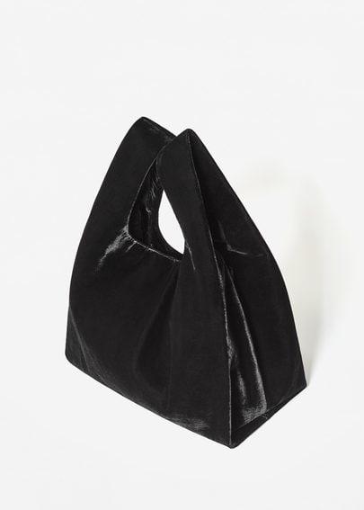 Mango Mango Velvet Shopper Bag