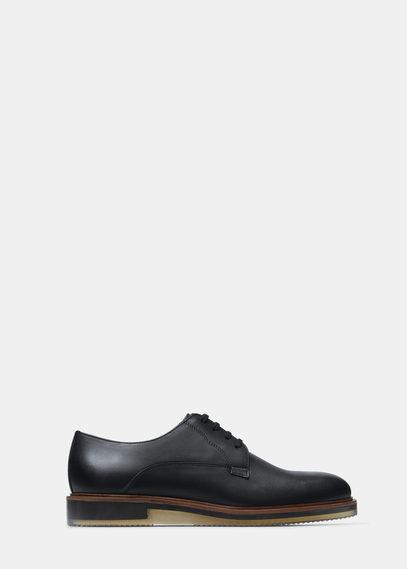 Mango Man Leather Blucher Shoes