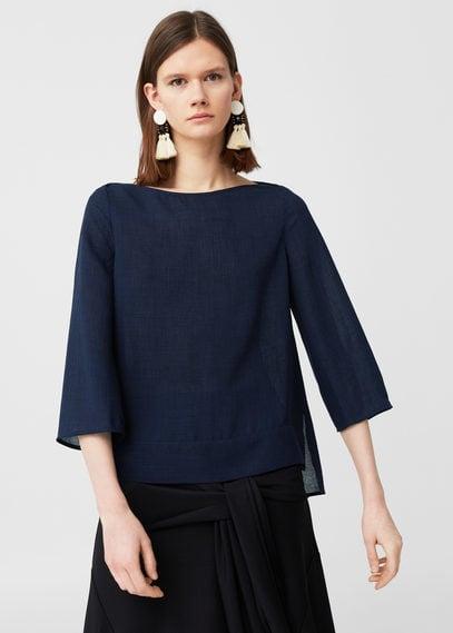 Mango Mango Side Slit Blouse