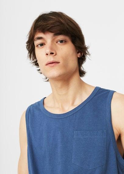 Mango Man Mango Man Strap Cotton T Shirt