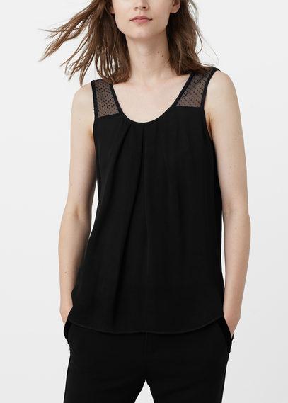 Mango Mango Panel Contrast Top