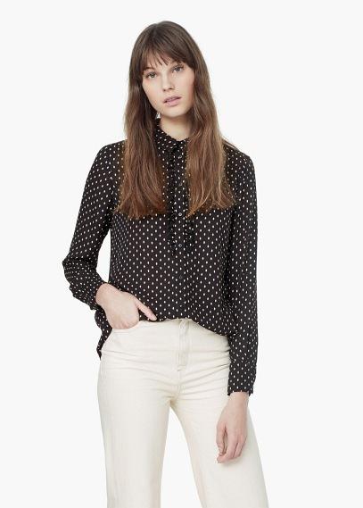 Mango Mango Polka-dot Print Shirt