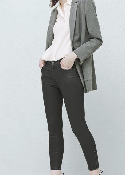 Mango Mango Waxed Skinny Belle Jeans