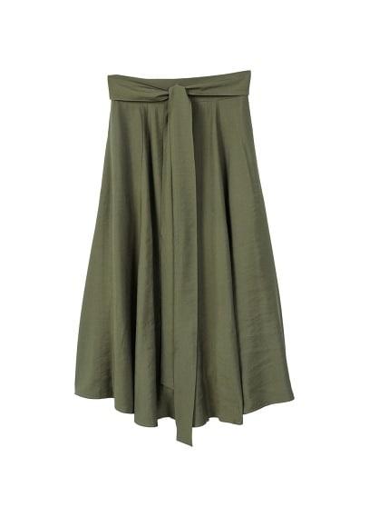 Mango Mango Belt Long Skirt