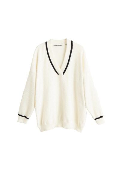 Mango Mango Contrasting Stripe Knitted Sweater
