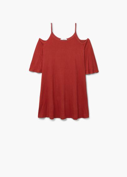 Mango Mango Bare Shoulder Dress