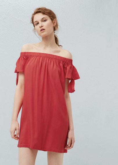 Mango Mango Off Shoulder Dress