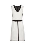 Mango Mesh Panels Tailored Dress