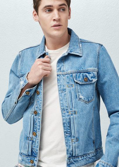 Mango Man Mango Man Light Wash Denim Jacket