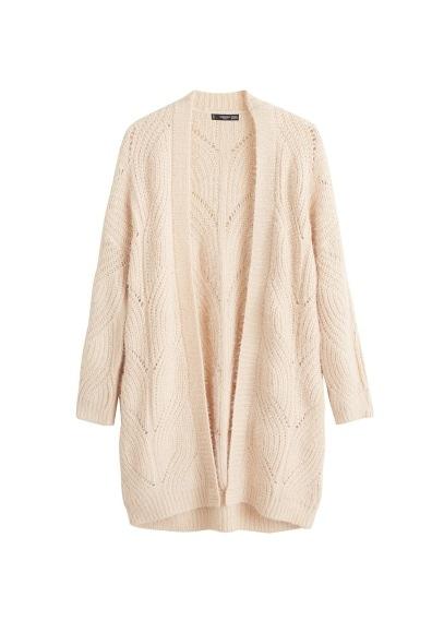 Mango Mango Knitted Braided Cardigan