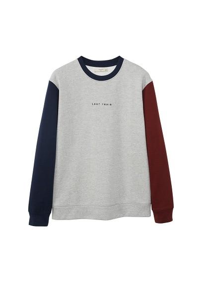 Mango Man Mango Man Contrast Sleeve Sweatshirt