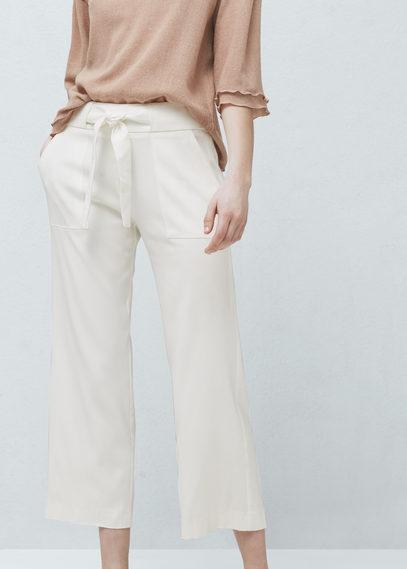Mango Mango Belt Straight-fit Trousers