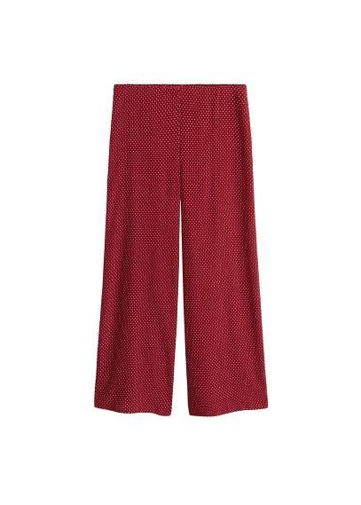 Mango Mango Printed Straight Trousers