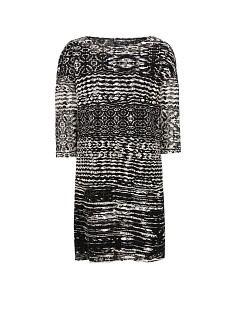 Mango Bicolor Crochet Dress